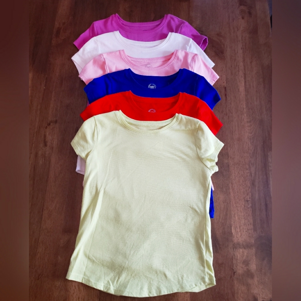 6 girls WONDER NATION t-shirts